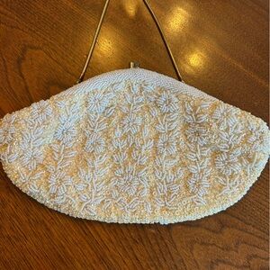 Mr. John Vintage Beaded Floral Bag or Clutch-50's Handmade in Hong Kong